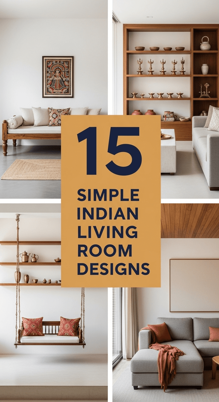 15 Simple Indian Living Room Designs: Cultural Roots and Modern Comfort