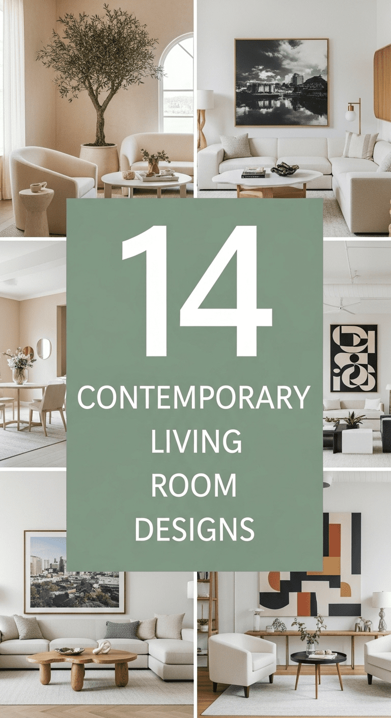 14 Contemporary Living Room Designs: The Edge of Modernity