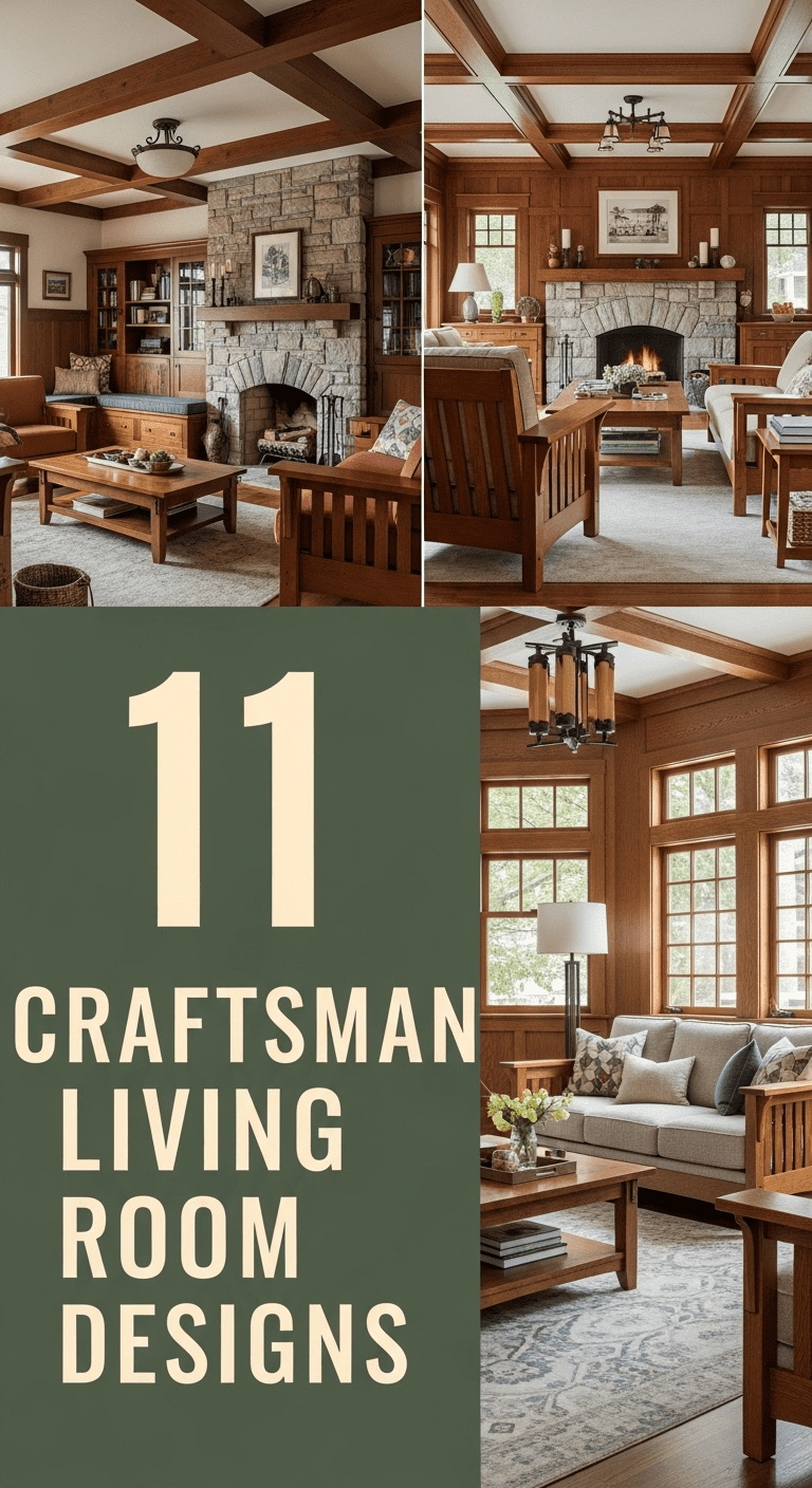 Craftsman Living Room Designs: Celebrating Handcrafted Quality