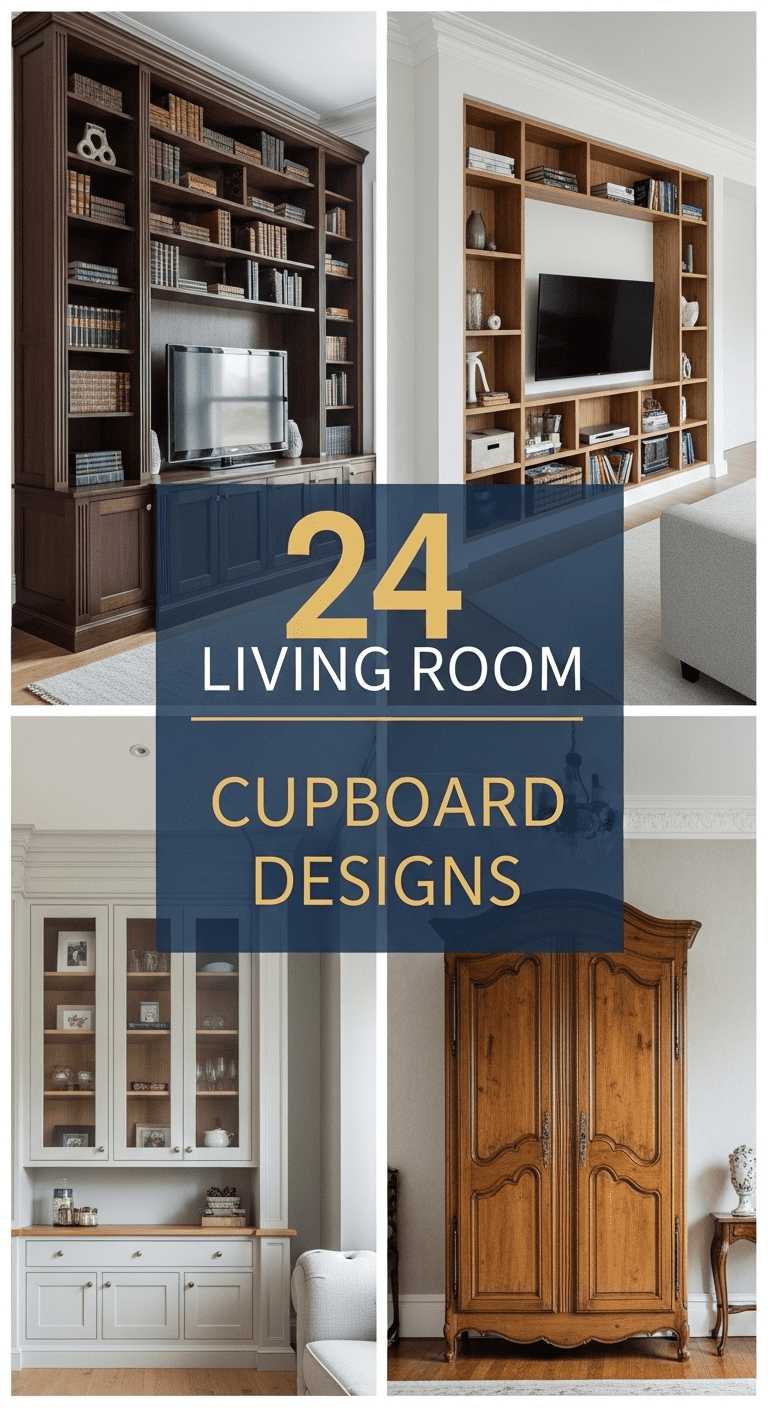 24 Living Room Cupboard Designs