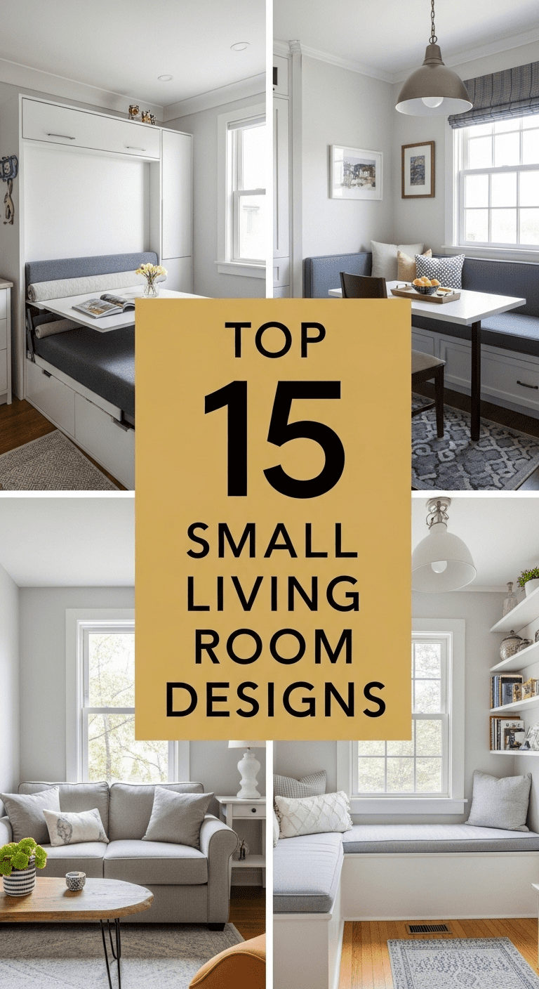 15 Small Living Room Designs: Maximizing Style in Limited Square Footage