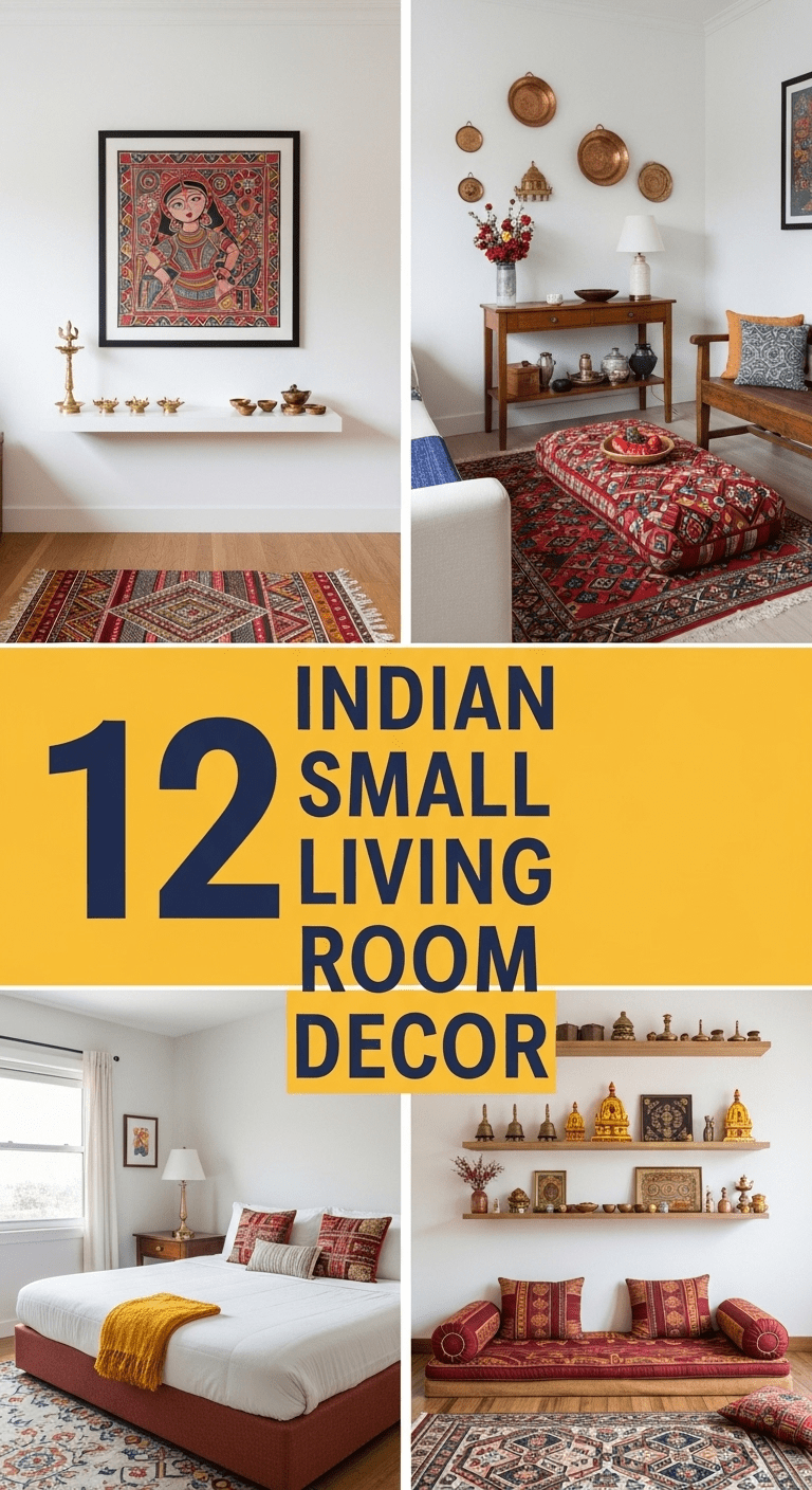 12 Indian Small Living Room Decor: Vibrant Tradition in Compact Spaces