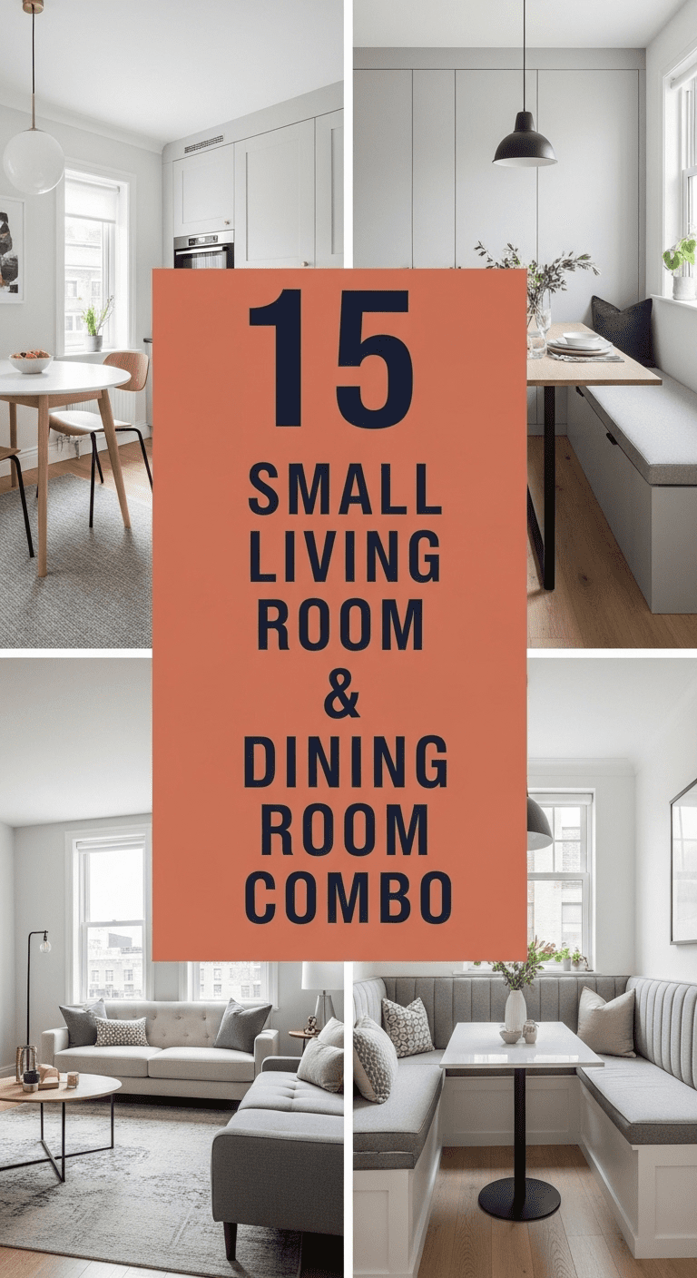 15 Small Living Room Dining Room Combo