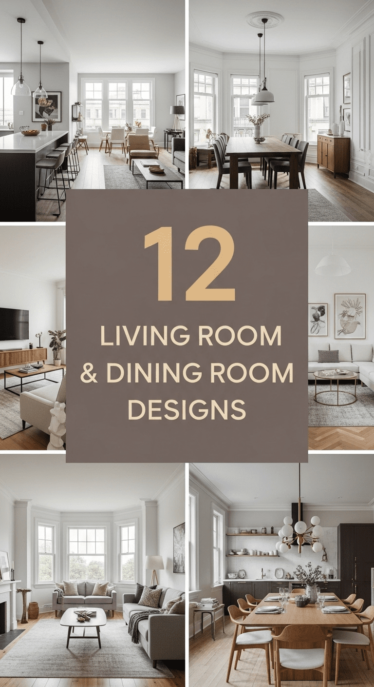 Living Room and Dining Room Designs