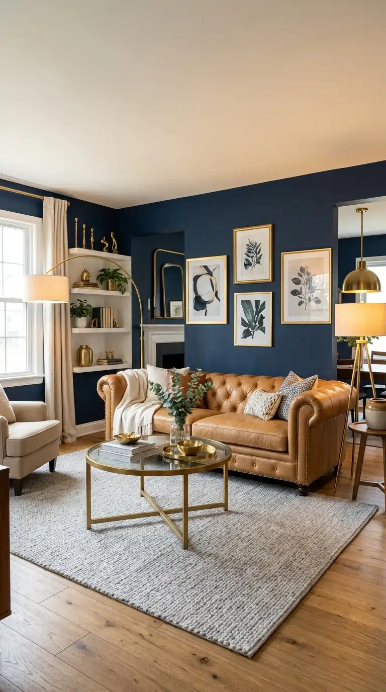 12 Blue and Tan Living Room Ideas