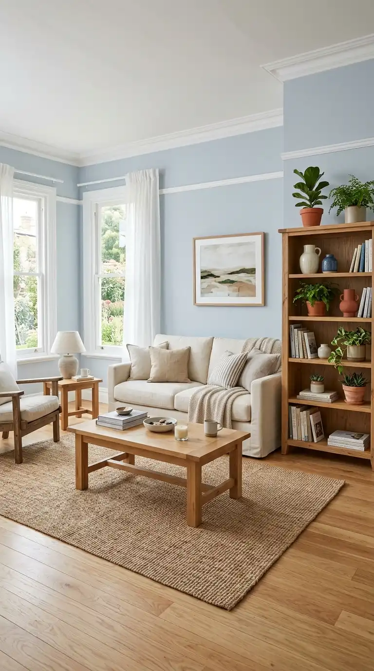 12 Pale Blue Living Room Ideas