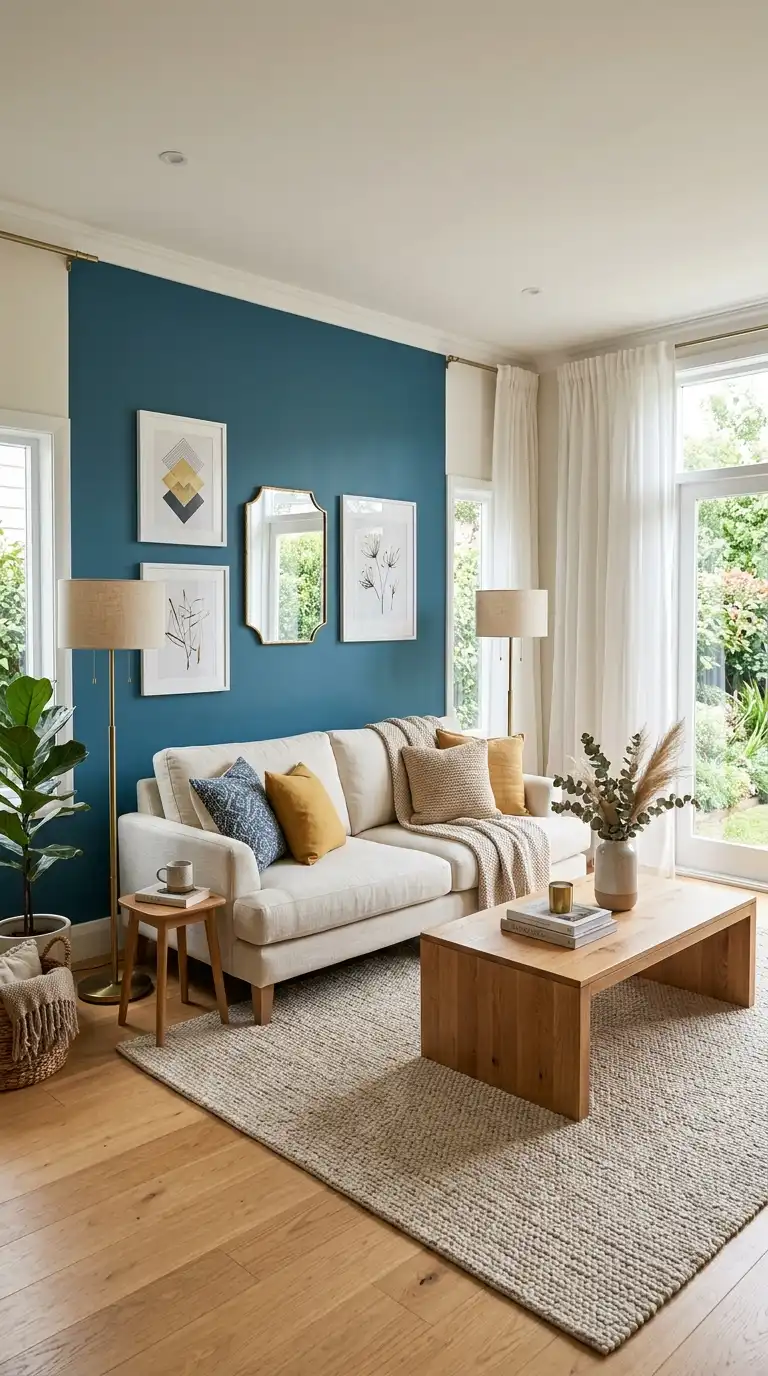 12 Teal Blue Living Room Ideas