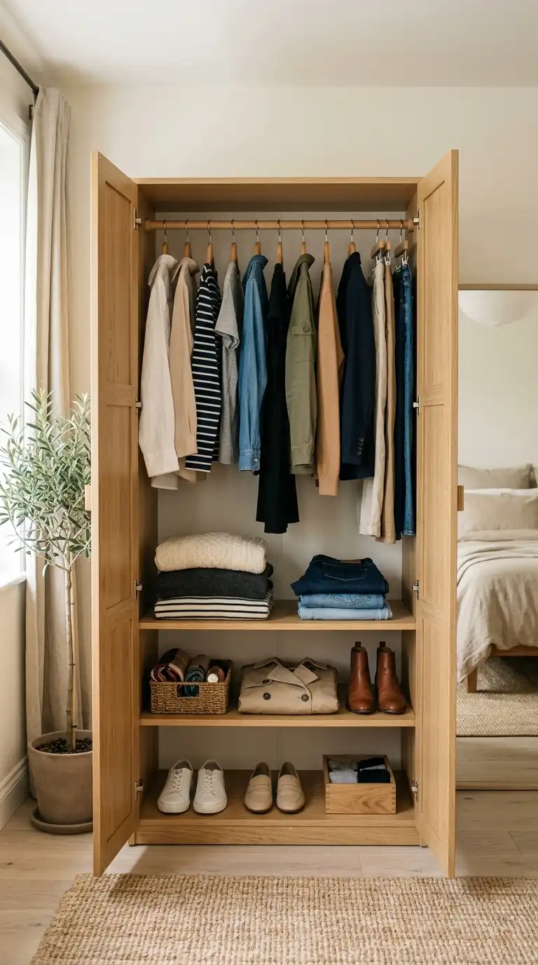 13 Small Wardrobe Organisation Ideas