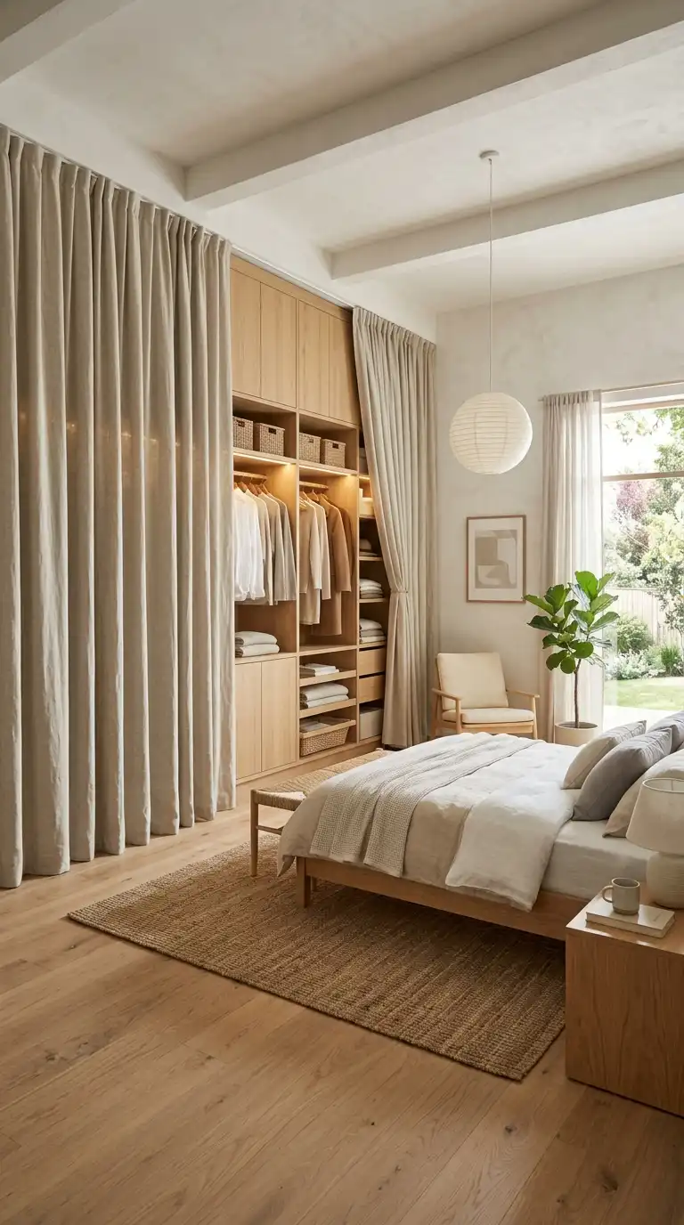 14 Japandi Wardrobe Designs