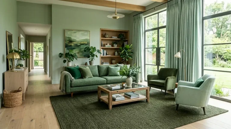 9 Green maximalist living room ideas