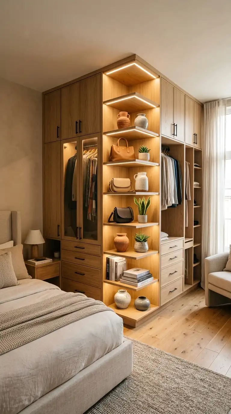 13 L-Shape Wardrobe Designs