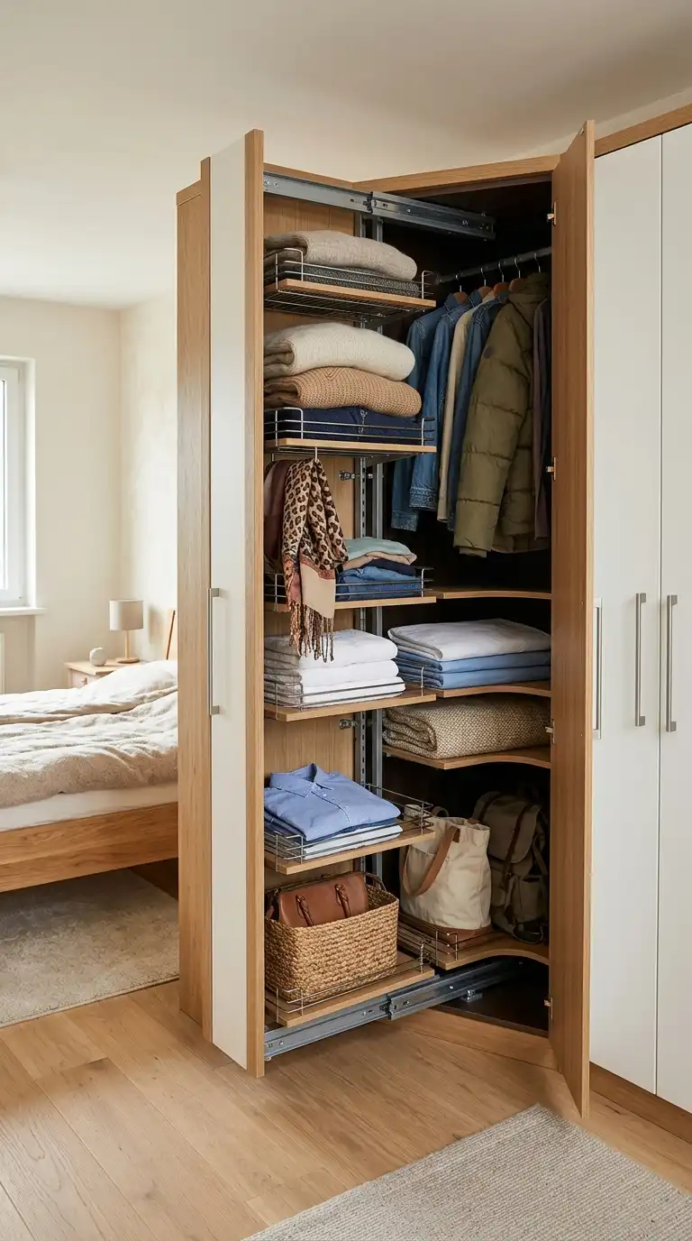 12 Corner Wardrobe Ideas