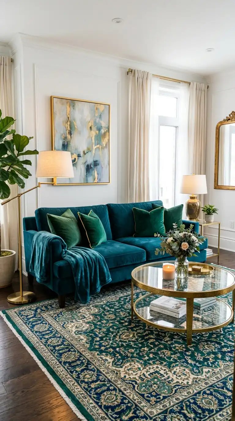 Blue and Green Living Room Ideas