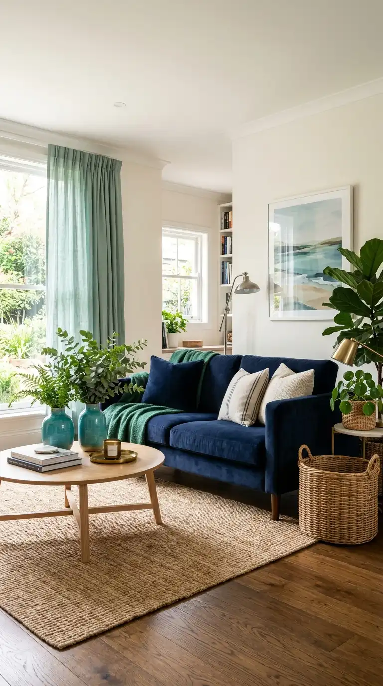Blue and Green Living Room Ideas