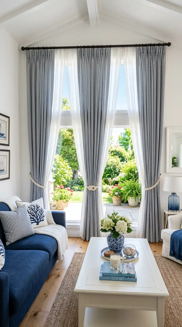 Blue and White Living Room Ideas