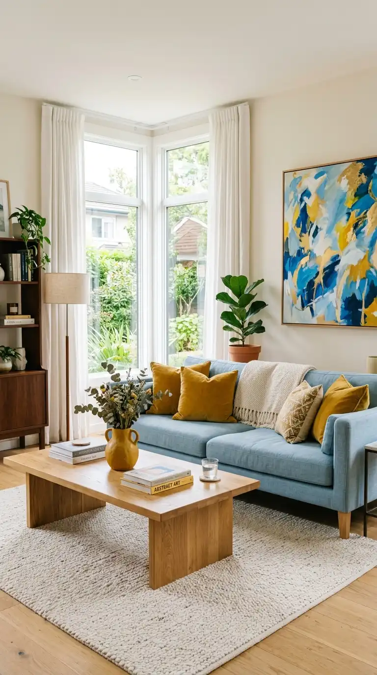 24 Blue Furniture Living Room Ideas: