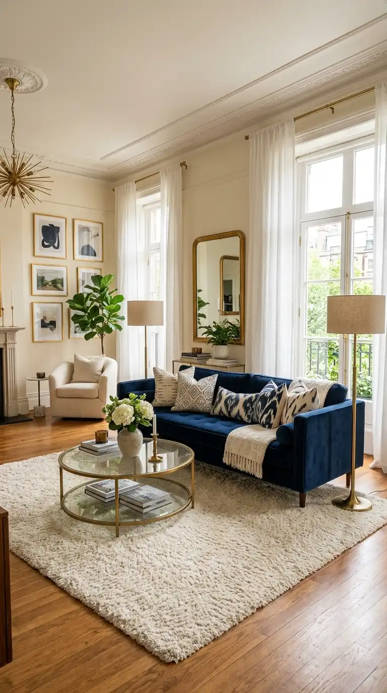 12 Neutral and Blue Living Room Ideas
