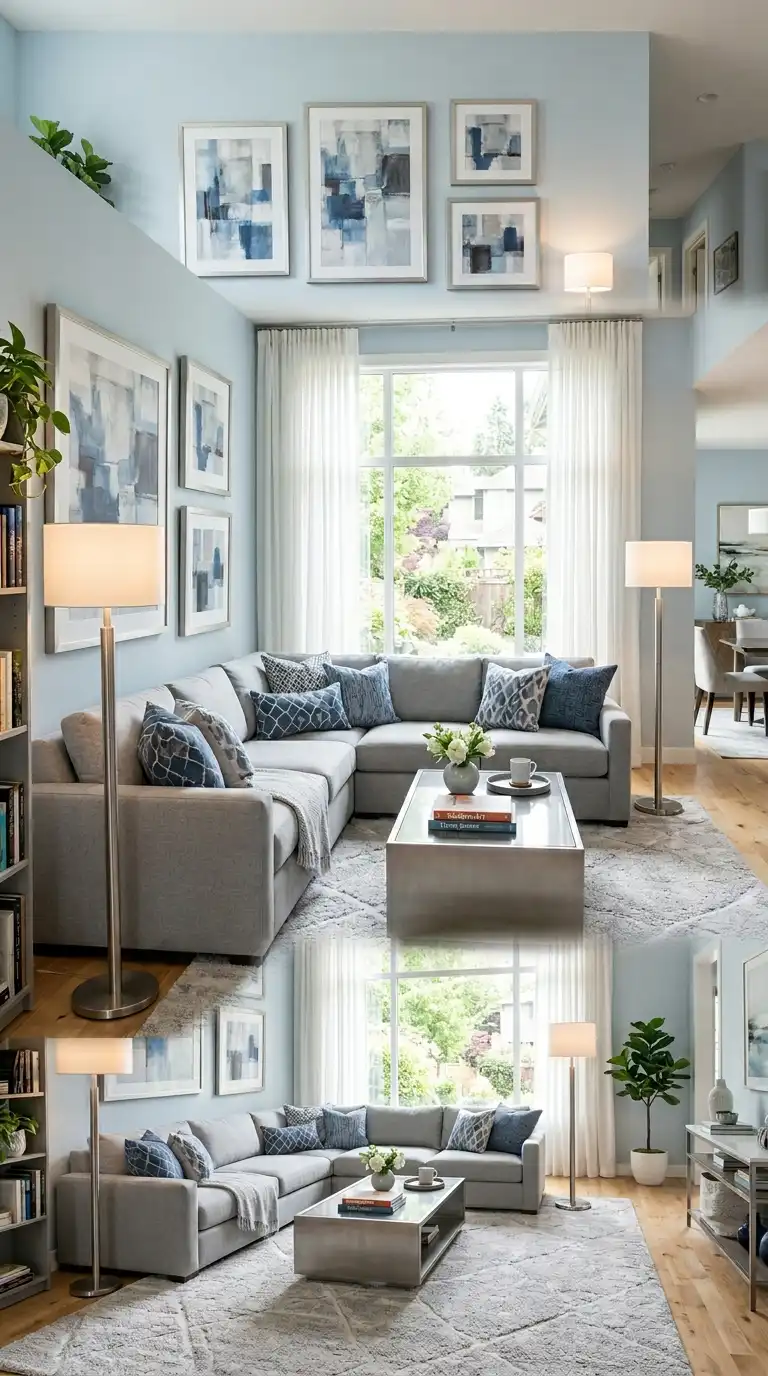 9 Light Blue Living Room Walls Ideas