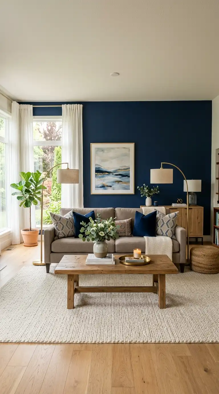 12 Taupe and Blue Living Room Ideas