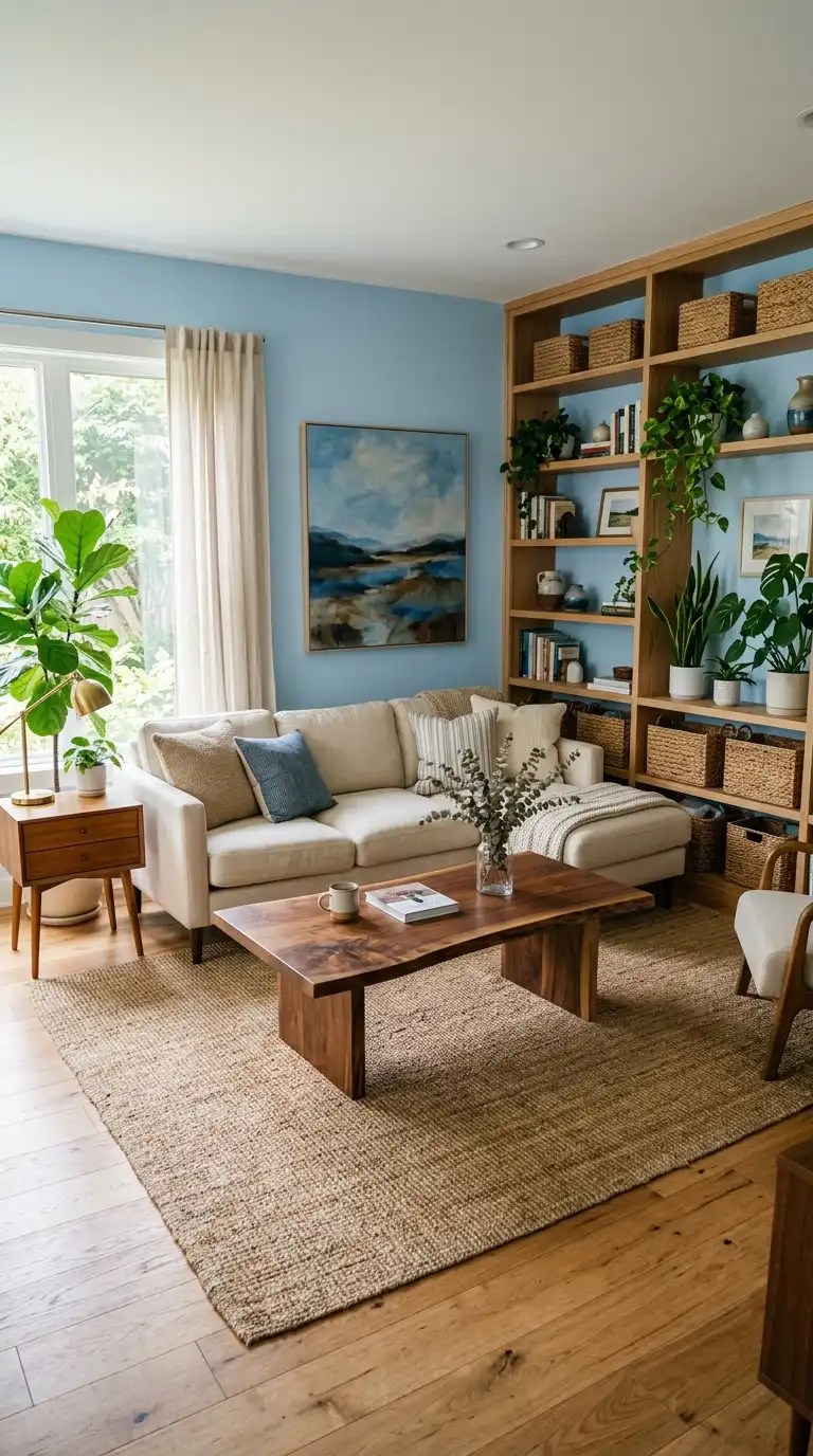 12 Blue Interior Design Living Room Ideas