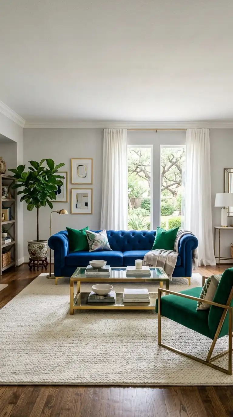 12 Royal Blue Sofa Living Room Ideas