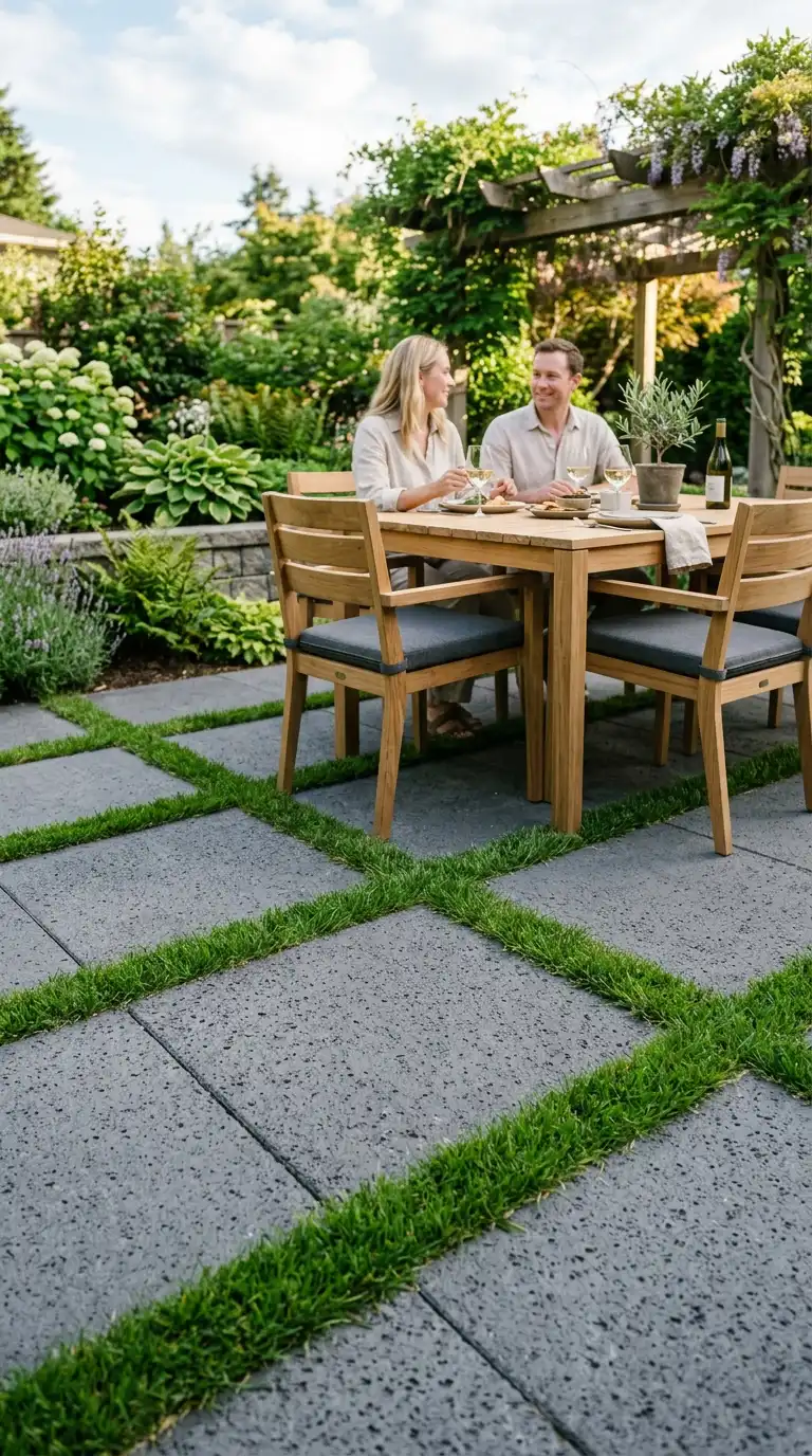 14 Turf and Pavers Backyard Designs