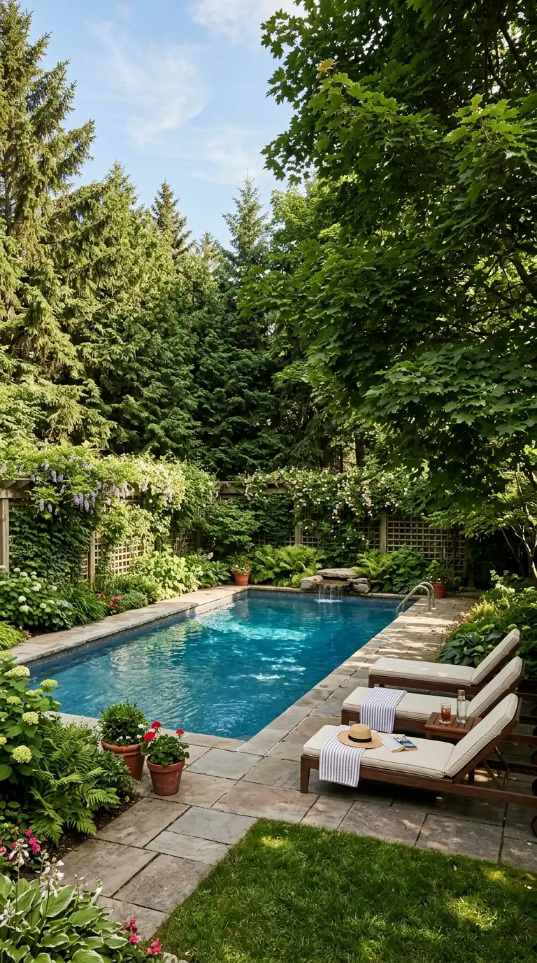 14 Backyard Pool Landscaping Ideas