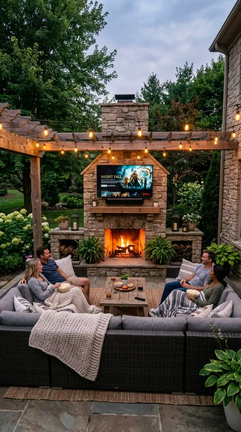 14 Backyard Fireplace Ideas